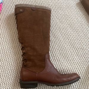 UGG boots, knee high. Lace up